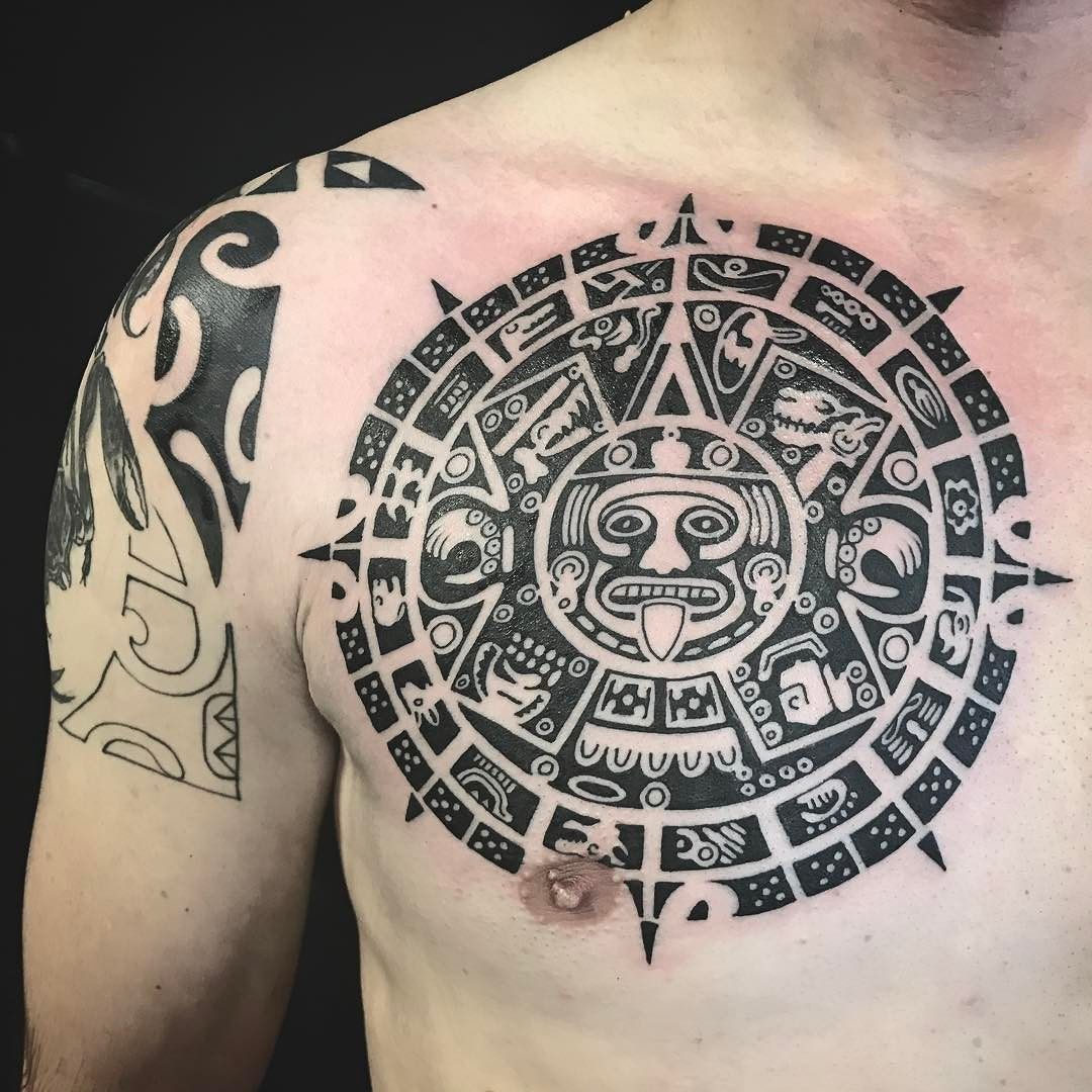 55+ Ancient Mesoamerican Aztec tattoo Design ideas and Symbols - Body