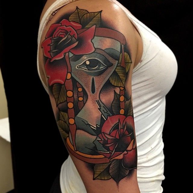 175+ Top Rated Hourglass Tattoos Designs For Female - Body Tattoo Art