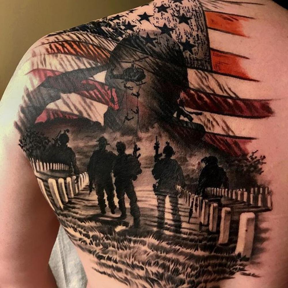 155 Patriotic tattoo idea to honor your nation - Body Tattoo Art