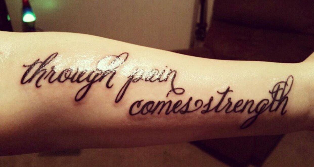 3. "Mental Strength" Quote Tattoos - wide 2