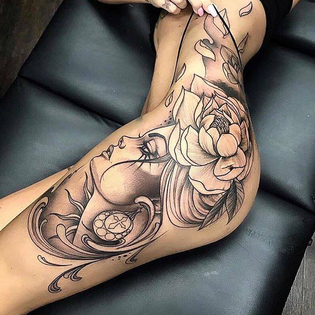 Adorable Leg Tattoo Ideas For Women Who Loves Attractiv