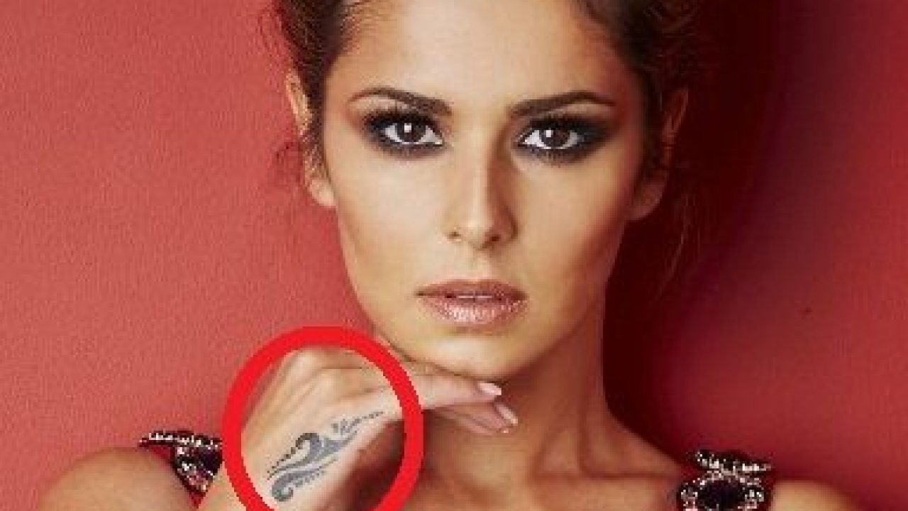Most Beautiful singer Cheryl cole tattoos with their meanings - Body