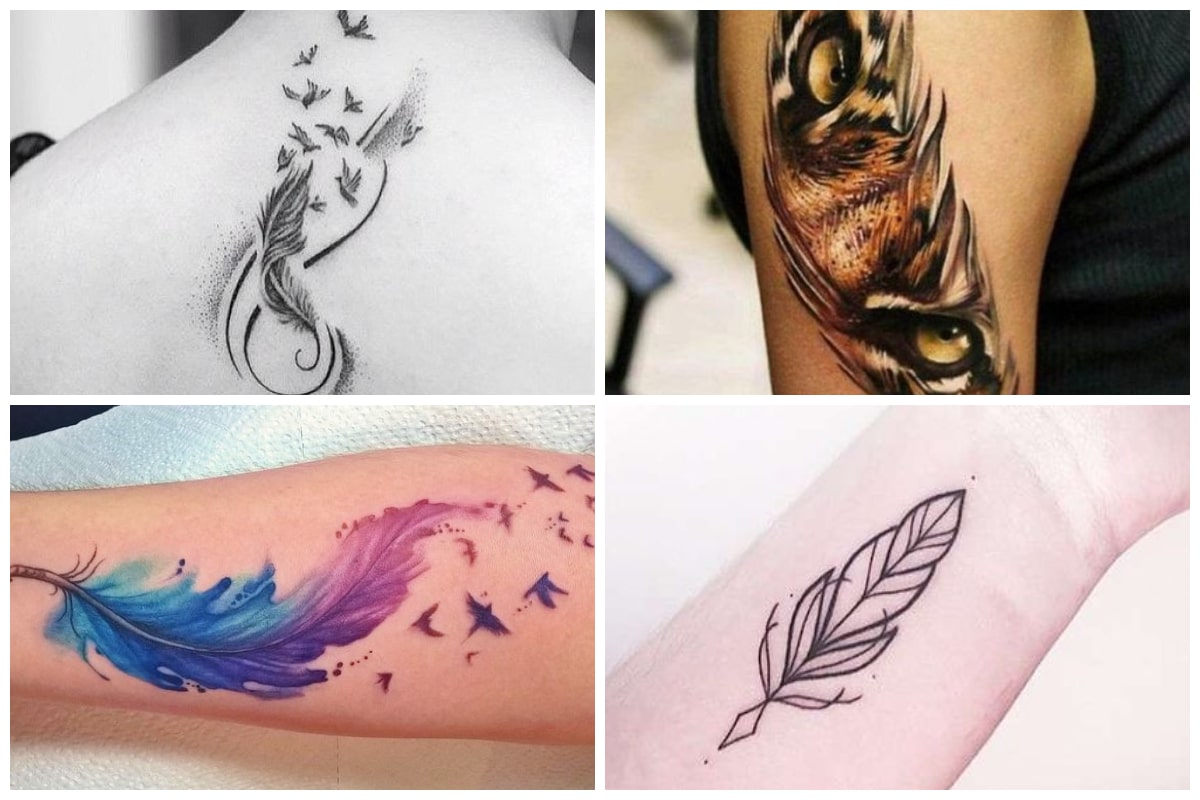 Common feather tattoo.