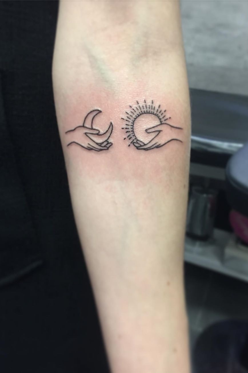 Beautiful Sun And Moon Tattoo Meaning And Symbolism Body Tattoo Art