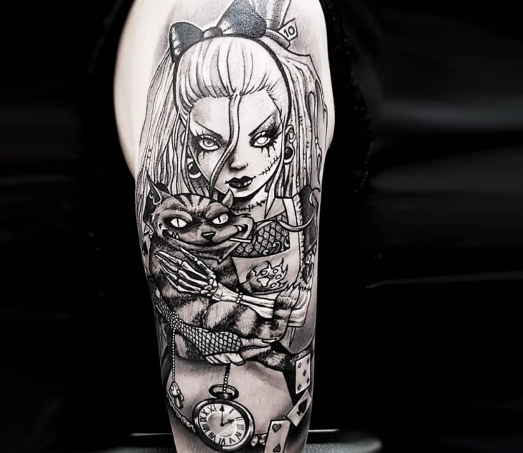 Alice in Wonderland Tattoo Characters.
