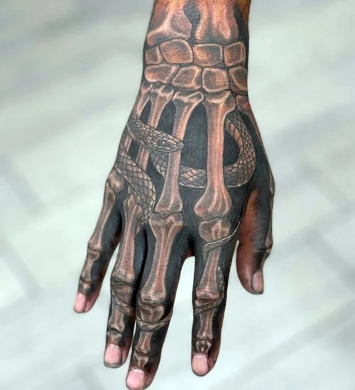 Skeleton Hand Tattoos Body Tattoo Art