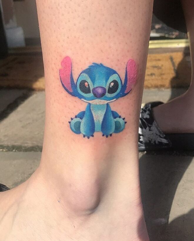 Stitch tattoos are a great way to combine a design with a piece of art. 