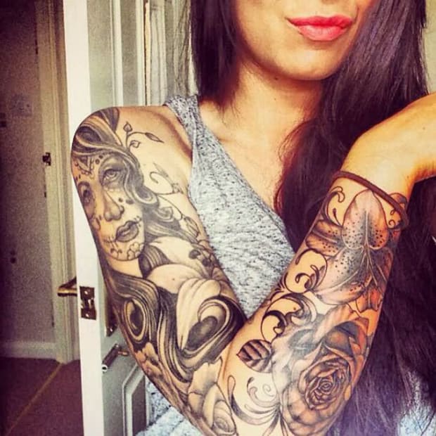 Unique Girl Sleeve Tattoo Meaning Ideas ...
