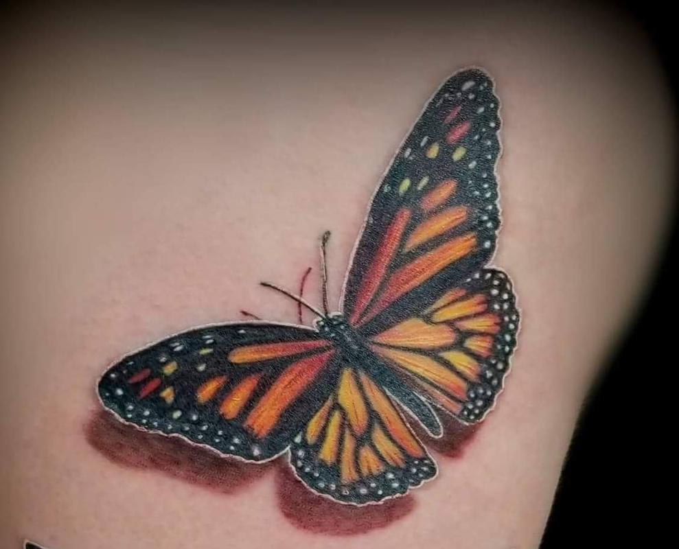 3D Monarch Butterfly Tattoo Designs - wide 1