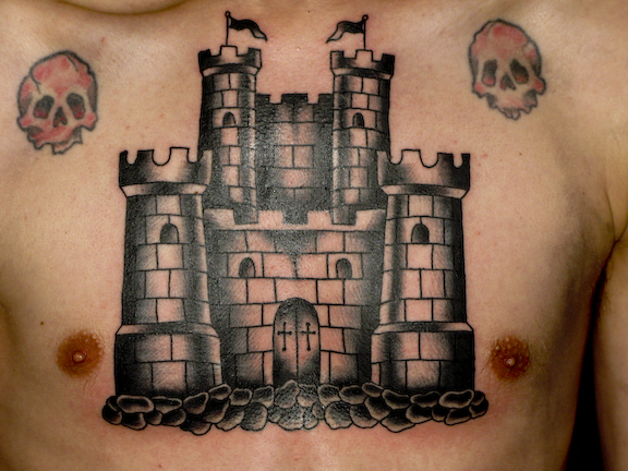 2. Cute small Disney castle tattoos - wide 1