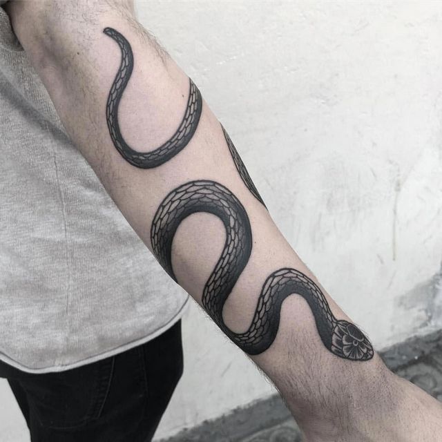 Snake Around Arm Tattoo Design Ideas Body Tattoo Art