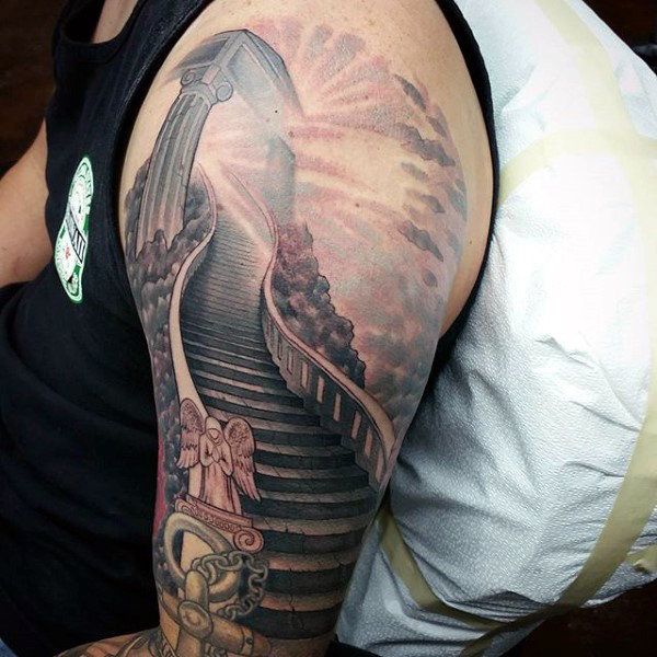 Stairway To Heaven Tattoo Design - Body Tattoo Art