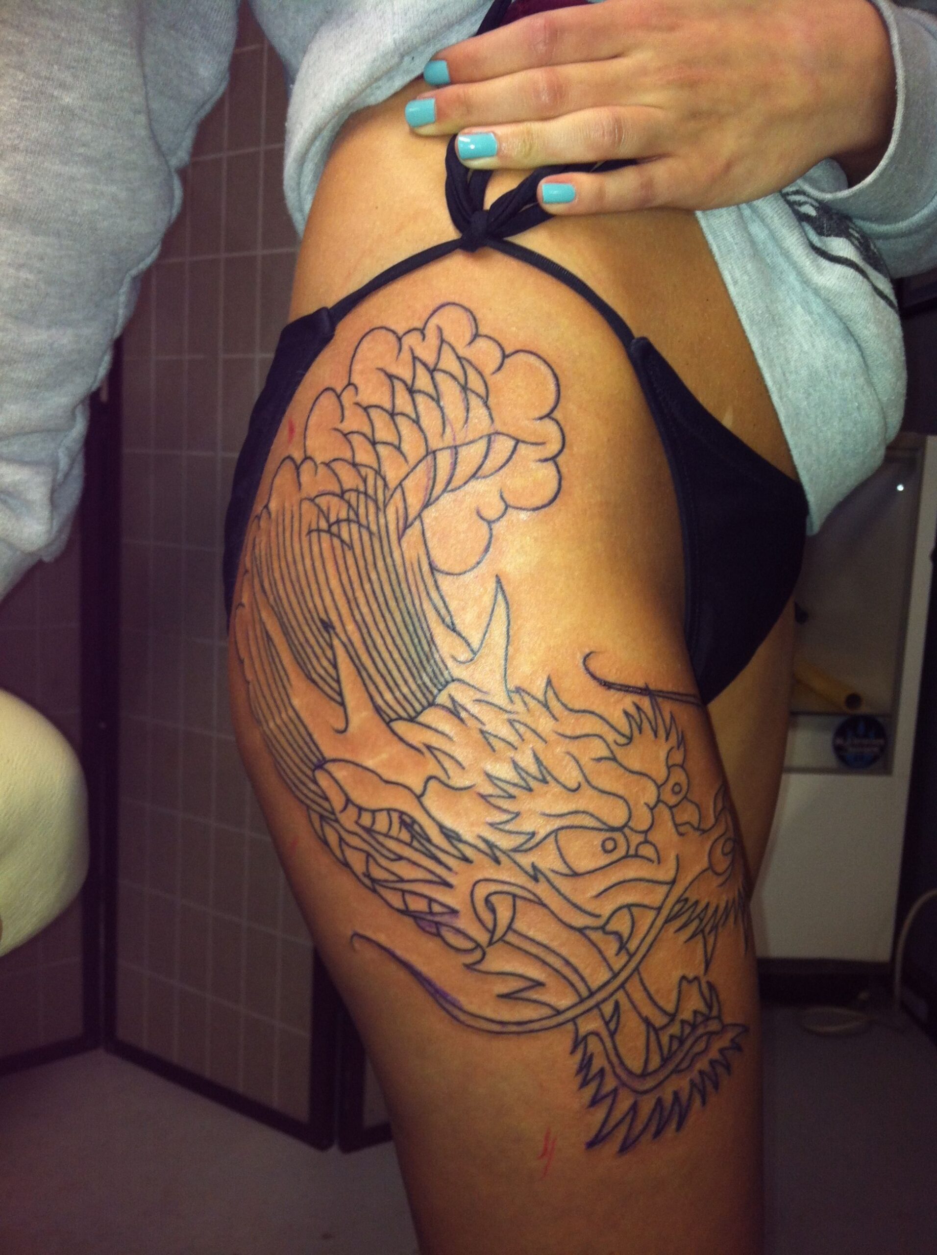 Dragon Thigh Tattoo Modern Image Ideas For Women And Men Body Tattoo Art