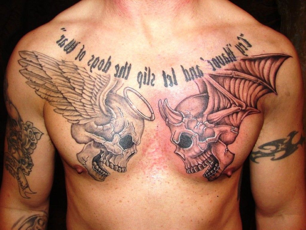 Good Vs Evil Picture Designs What Makes The Two Good And Evil Body Tattoo Art