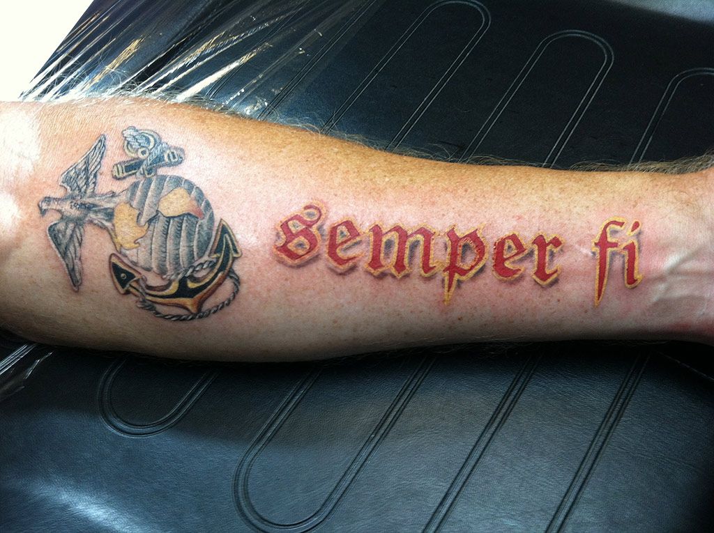 Fi tattoo design semper Semper Fi
